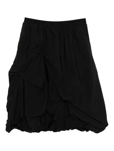 Alainpaul Draped Skirt In Black