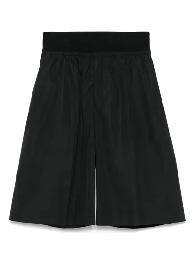 Alainpaul Elastic-waist Tailored Shorts In Black