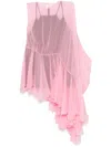 Alainpaul Extended Ruffle Top In Pink