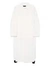 Alainpaul Fuseau Trenchcoat In Weiss