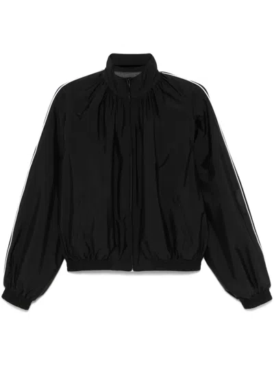 Alainpaul Gathered-neck Jacket In Black