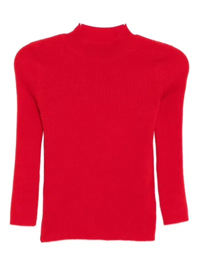 Alainpaul Knitted Top In Red
