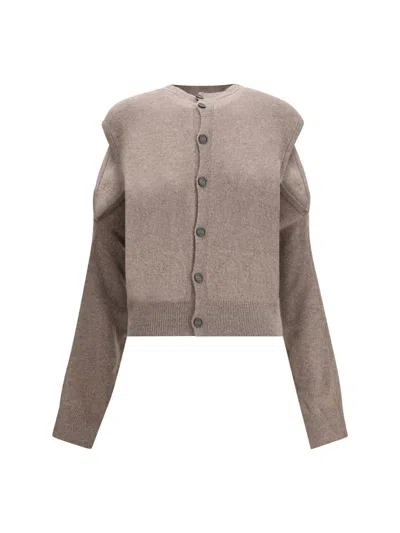 Alainpaul Cashmere Bolero Cardigan In Brown