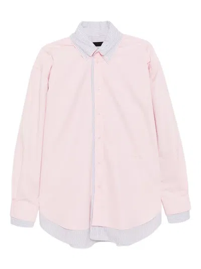 Alainpaul Layered Shirt In Pink