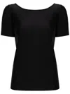 Alainpaul Logo-embroidered Boat-neck T-shirt In Black