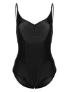 Alainpaul V-neck Bodysuit In Black