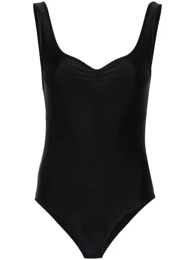 Alainpaul Logo-embroidered Bodysuit In Black