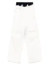 Alainpaul White Knee Jeans In White