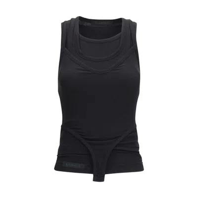 Alainpaul Lyocell Tank Women's Tops In Black