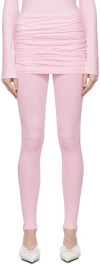 Alainpaul Pink Warm-up Leggings In Pink