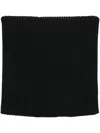 Alainpaul Ribbed Knit Neck Warmer In Black