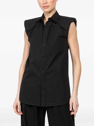 Alainpaul Shoulder Pads Shirt In Black