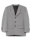 Alainpaul Single-breasted Blazer In Grey