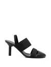 Alainpaul Slingback Elasticated-strap Heeled Pumps In Black