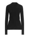 Alainpaul Woman Sweater Black Size M Merino Wool In Gray