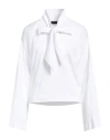 Alainpaul Woman T-shirt White Size L Cotton, Elastane