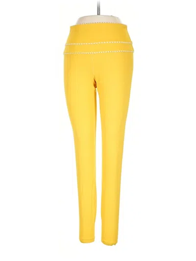 Pre-owned Alala Active Pants In Yellow