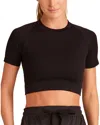 Alala Bare Seamless T-shirt In Black