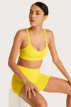 Alala Adult Women Barre Cami Bra In Yellow