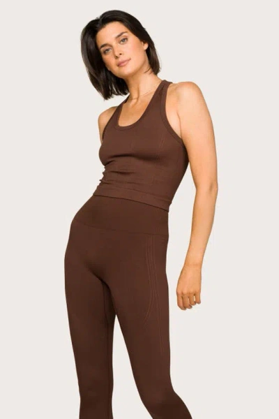 Alala Barre Racer Tank In Brown