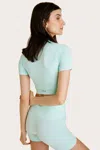 Alala Barre Seamless Tee In Blue