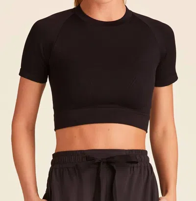 ALALA BARRE SEAMLESS TEE IN BLACK