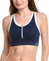 Shop Alala Barre Zip Bra In Multi