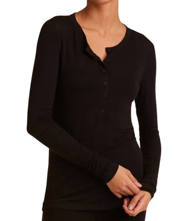 ALALA BREAKERS HENLEY TOP IN BLACK