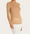 Alala Crewneck Long Sleeve Tee In Camel In Brown