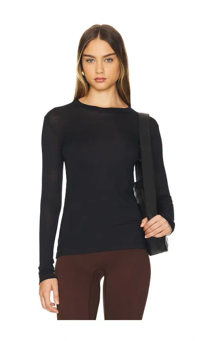 Alala Cashmere Long Sleeve Top In 黑色