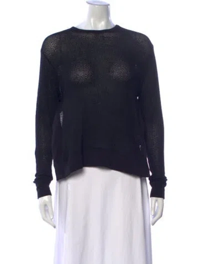 Pre-owned Alala Crew Neck Sweater In Black