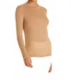 Alala Crewneck Long Sleeve Tee In Camel In Neutral