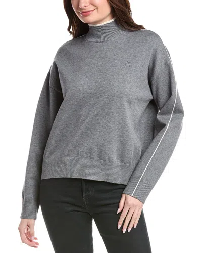 Alala Framed Mock Neck Sweater In Gray