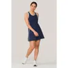 Alala Framed Serena Dress In Navy + White