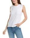 Velvet By Graham & Spencer Alala Mesh Tie-back Tank Top In White
