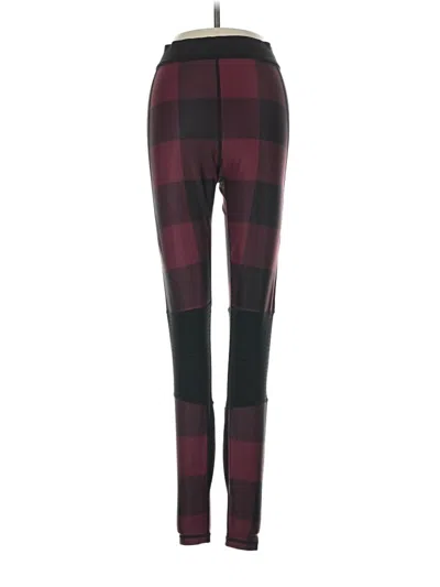 Pre-owned Alala Leggings In Burgundy