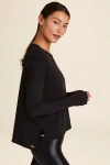 Alala Long Sleeve Breakers Tee In Black