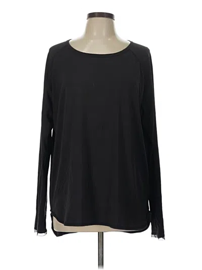Pre-owned Alala Long Sleeve Top Black Boatneck Tops
