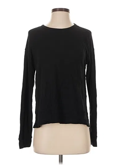 Pre-owned Alala Long Sleeve Top Black Crew Neck Tops