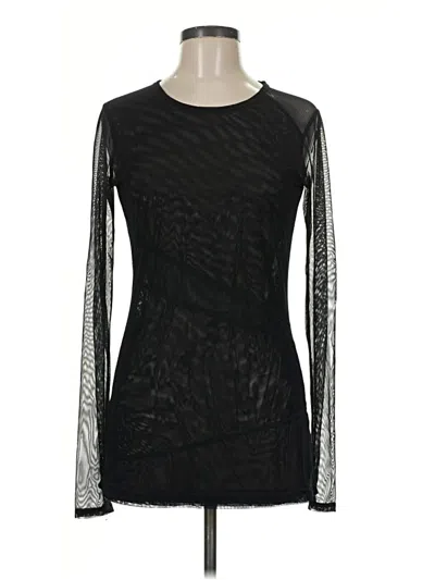 Pre-owned Alala Long Sleeve Top Black Crew Neck Tops