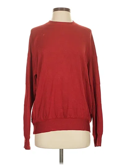 Pre-owned Alala Long Sleeve Top Red Crew Neck Tops