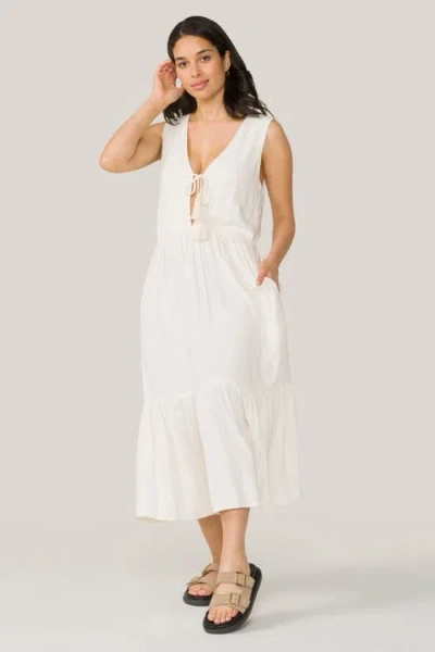 Alala Seaside Dress In Bone