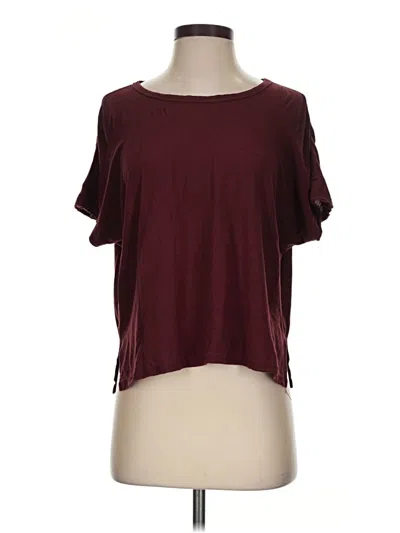 Pre-owned Alala Short Sleeve T-shirt In Burgundy