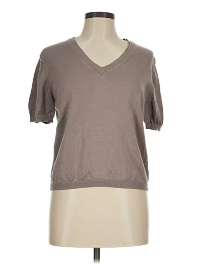 Pre-owned Alala Short Sleeve Turtleneck In Brown