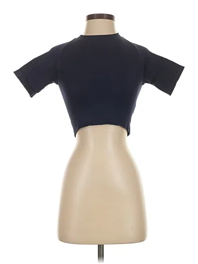 Pre-owned Alala Short Sleeve Turtleneck In Tan