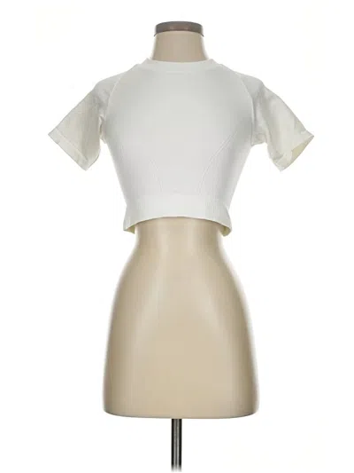 Pre-owned Alala Short Sleeve Turtleneck In White