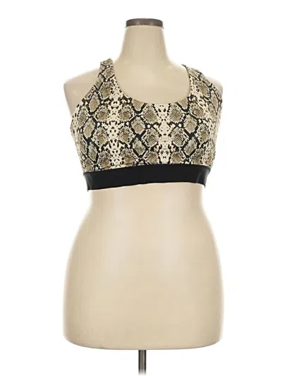 Pre-owned Alala Tank Top Gold Strapless Neckline Tops
