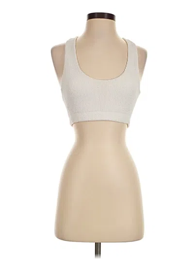 Pre-owned Alala Tank Top Ivory Strapless Neckline Tops
