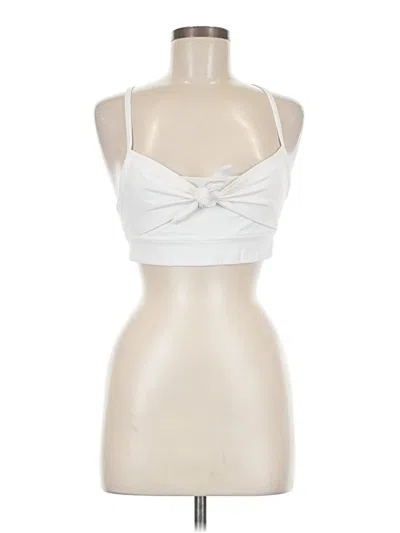 Pre-owned Alala Tank Top White Halter Neckline Tops
