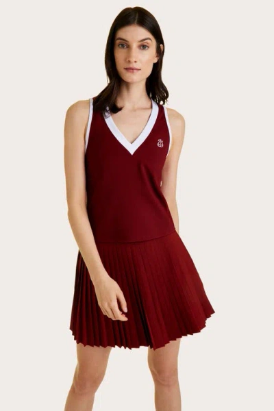 Alala Adult Women Tennis Tank Top In Garnet